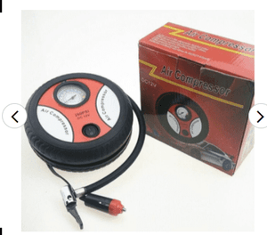 Portable Air Compressor 12Volt Inflates Cars and Bikes_1