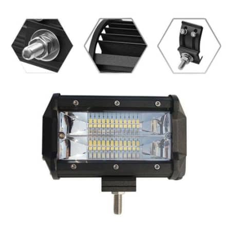 1pcs INCH 72W LED Work Light Bar 4WD Flood Beam Offroad Driving Fog Lamp_0