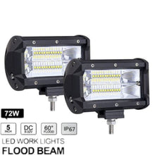 Load image into Gallery viewer, 1pcs INCH 72W LED Work Light Bar 4WD Flood Beam Offroad Driving Fog Lamp_2

