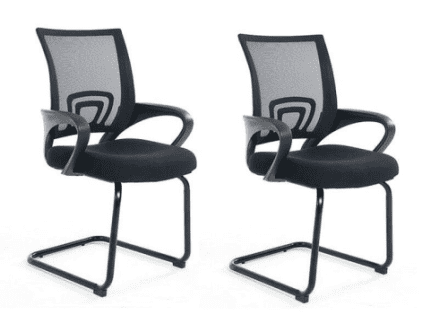 Black Visitor Executive Chairs - Set of Two!_0